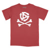 Jolly Roger 45 Adapter Relaxed Fit T-Shirt - Brick