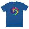 45 RPM Adapter Tie Dye T-Shirt - Royal