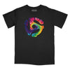 45 RPM Adapter Tie Dye Relaxed Fit T-Shirt - Black