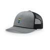 Tiki Cocktail 5-Panel Trucker with Rope - HEATHER GREY/BLACK