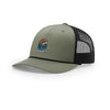 Can You Dig It Record Crate 5-Panel Trucker with Rope - OLIVE/BLACK