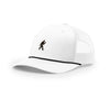 Big Foot 5-Panel Trucker with Rope - WHITE/BLACK