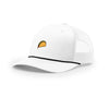 Taco Icon 5-Panel Trucker with Rope - WHITE BLACK