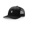 Martini Icon 5-Panel Structured Trucker - BLACK/BLACK