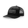 Beer Before Liquor Warning Warning Label 5-Panel Structured Trucker - BLACK/BLACK