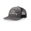 Local Celebrity 5-Panel Structured Trucker - CHARCOAL/BLACK