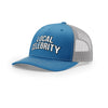 Local Celebrity 5-Panel Structured Trucker - COBALT BLUE/GREY