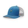 Tiki Cocktail 5-Panel Structured Trucker - COBALT BLUE/GREY