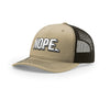 Nope 5-Panel Structured Trucker - KHAKI/COFFEE