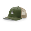 Hello Darkness My Old Friend 5-Panel Structured Trucker - OLIVE/KHAKI