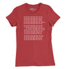 All Work and No Play Womens T-Shirt - Heather Red