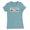Amity Island Billboard Womens T-Shirt - Heather Blue Lagoon