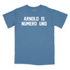 Arnold Is Numero Uno T-Shirt Relaxed Fit T-Shirt (Inspired by Pumping Iron) - Slate