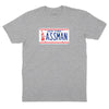 ASSMAN Licence Plate T-shirt - Heather Grey