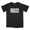 ASSMAN Licence Plate Relaxed Fit T-Shirt - Black