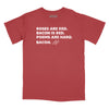 The Bacon Poem Relaxed Fit T-Shirt - Brick