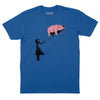 Banksy Floyd T-Shirt (Inspired by Banksy & Pink Floyd) - Royal