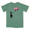 Banksy Floyd Relaxed T-Shirt (Inspired by Banksy & Pink Floyd) - PINE