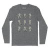 Big Grey Suit Long Sleeve T-Shirt (Inspired by The Talking Heads) - Charcoal Heather