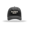 Bourbon Helps - Dad Hat - BLACK