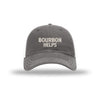 Bourbon Helps - Soft Mesh Trucker - GREY