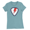 The Bowie Pick Womens T-Shirt - Heather Blue Lagoon