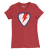 The Bowie Pick Womens T-Shirt - Heather Red