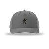 Big Foot Peace Icon 5-Panel Structured Snapback Hat - STORM GREY