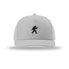 Big Foot Peace Icon 5-Panel Structured Snapback Hat - ICE GREY