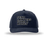 Send Lawyers, Guns, and Money 5-Panel Structured Snapback Hat - NAVY