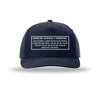 Surgeon General Warning Label 5-Panel Structured Snapback Hat - NAVY