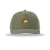 Taco Icon 5-Panel Structured Snapback Hat - OLIVE