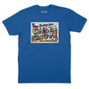 China Grove Postcard T-Shirt (Inspired by The Doobie Brothers) - Royal