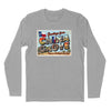 China Grove Postcard Long Sleeve T-Shirt (Inspired by The Doobie Brothers) - Heather Grey