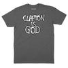Clapton is God Graphiti T-Shirt - CHARCOAL HEATHER