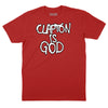 Clapton is God Graphiti T-Shirt - RED