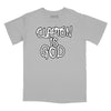 Clapton is God Graphiti T-Shirt Relaxed Fit T-Shirt - Silver