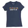 Crafty AF Beer Womens T-Shirt - Navy