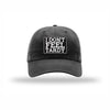 I Don't Feel Tardy Carbon Fiber Patch Dad Hat - BLACK