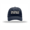 My First Rodeo Carbon Fiber Patch Dad Hat - NAVY