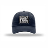 I Don't Feel Tardy Carbon Fiber Patch Dad Hat - NAVY