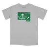 Dark Desert Highway Road Sign Relaxed Fit T-Shirt - Silver