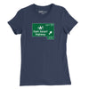 Dark Desert Highway Womens T-Shirt - Navy