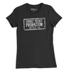 Double Secret Probation Stamp Womens T-Shirt - Black