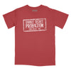 Double Secret Probation Stamp Relaxed Fit T-Shirt - Brick