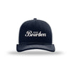 Drink Bourbon Structured Trucker - NAVY