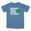 Drinks Well With Others Shamrock Relaxed T-Shirt - SLATE