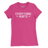 Everything Hurts Womens T-Shirt - Berry