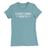 Everything Hurts Womens T-Shirt - Heather Blue Lagoon