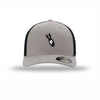 Flexfit F-Bomb Carbon Fiber Patch Trucker Hat - SILVER/BLACK